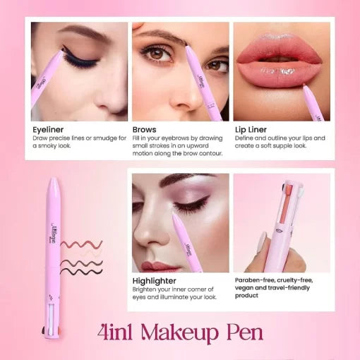 4 in 1 Makeup Pen - Waterproof &amp; Long Lasting