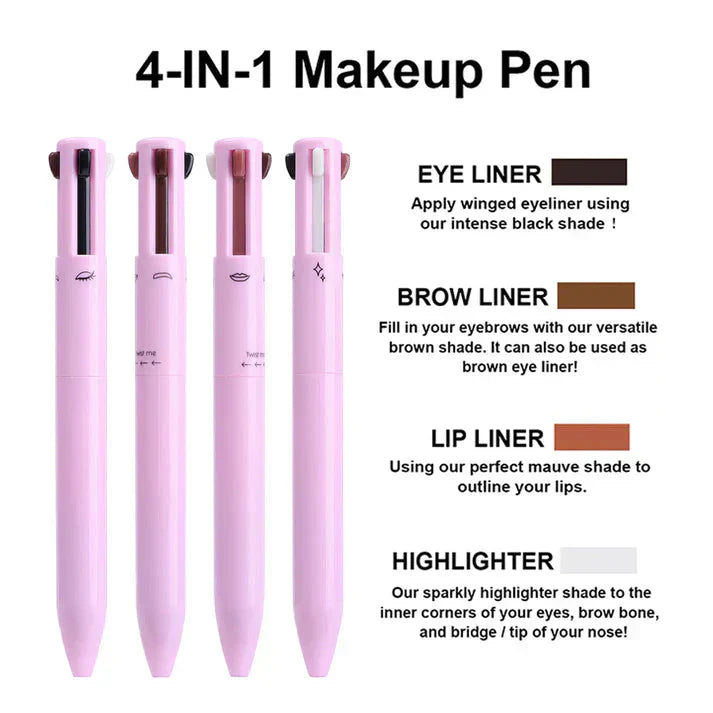 4 in 1 Makeup Pen - Waterproof &amp; Long Lasting