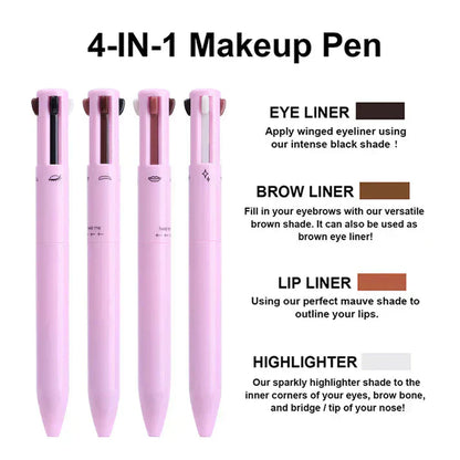 4 in 1 Makeup Pen - Waterproof &amp; Long Lasting