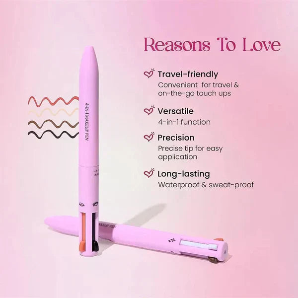 4 in 1 Makeup Pen - Waterproof &amp; Long Lasting
