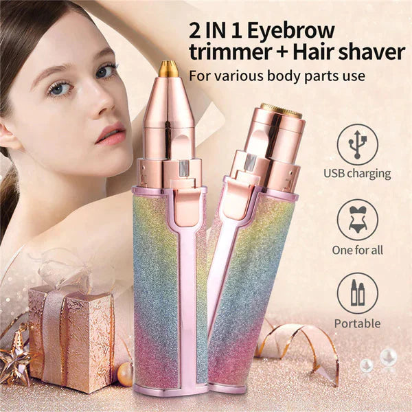 2 In 1 Eyebrow Trimmer &amp; Hair Shaver