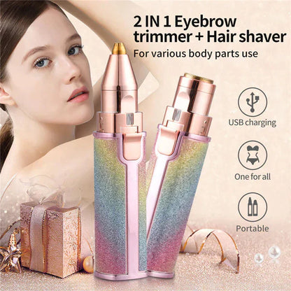 2 In 1 Eyebrow Trimmer &amp; Hair Shaver