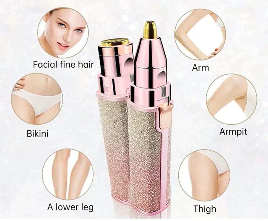 2 In 1 Eyebrow Trimmer &amp; Hair Shaver